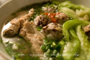 Sour Rib Noodle Soup at Xa Dan street