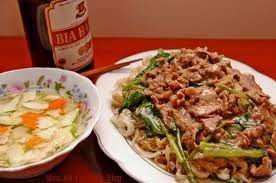 Fried Rice Noodles at Bat Dan street or Hang Buom street