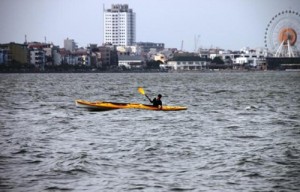 Kayaking on Windy West Lake