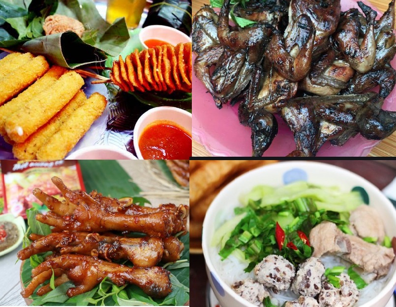 Dishes on Ta Hien street