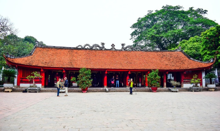 A big yard of The Temple of Literature