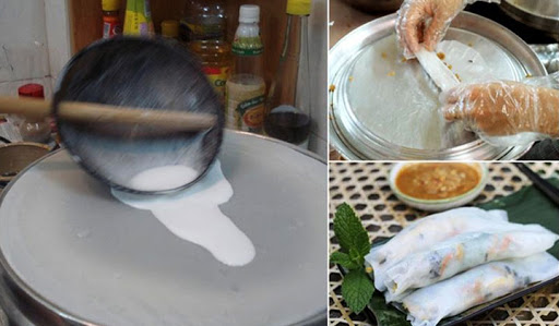 How Banh Cuon is made